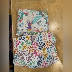 Little Sleepies crib sheets unicorn and leopard - 2 included